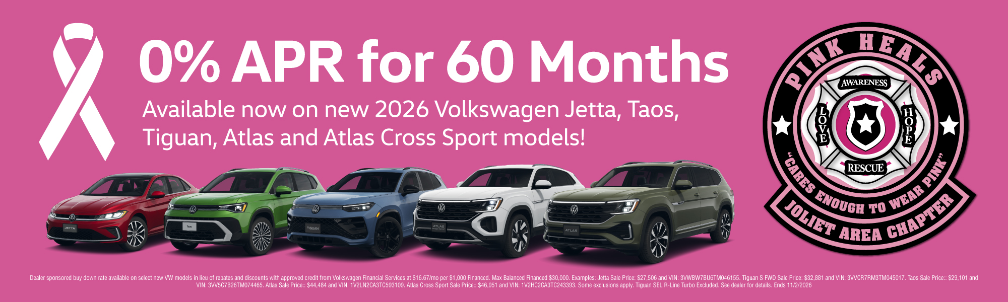 0% for 60 Months Available Now on New VW Models