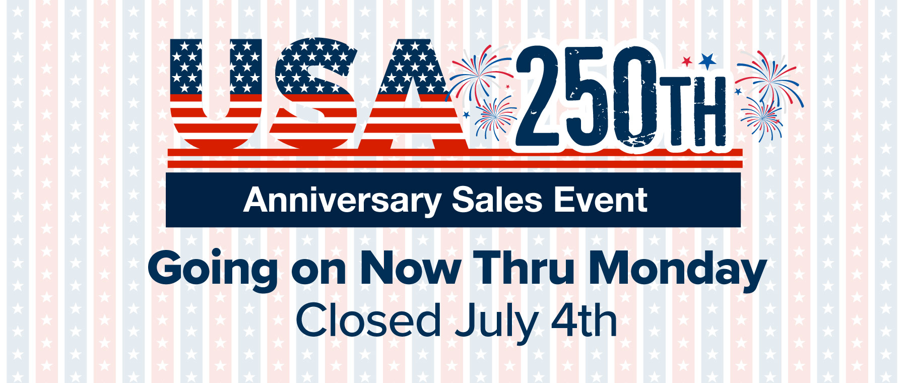 USA 250th Anniversary Sales Event